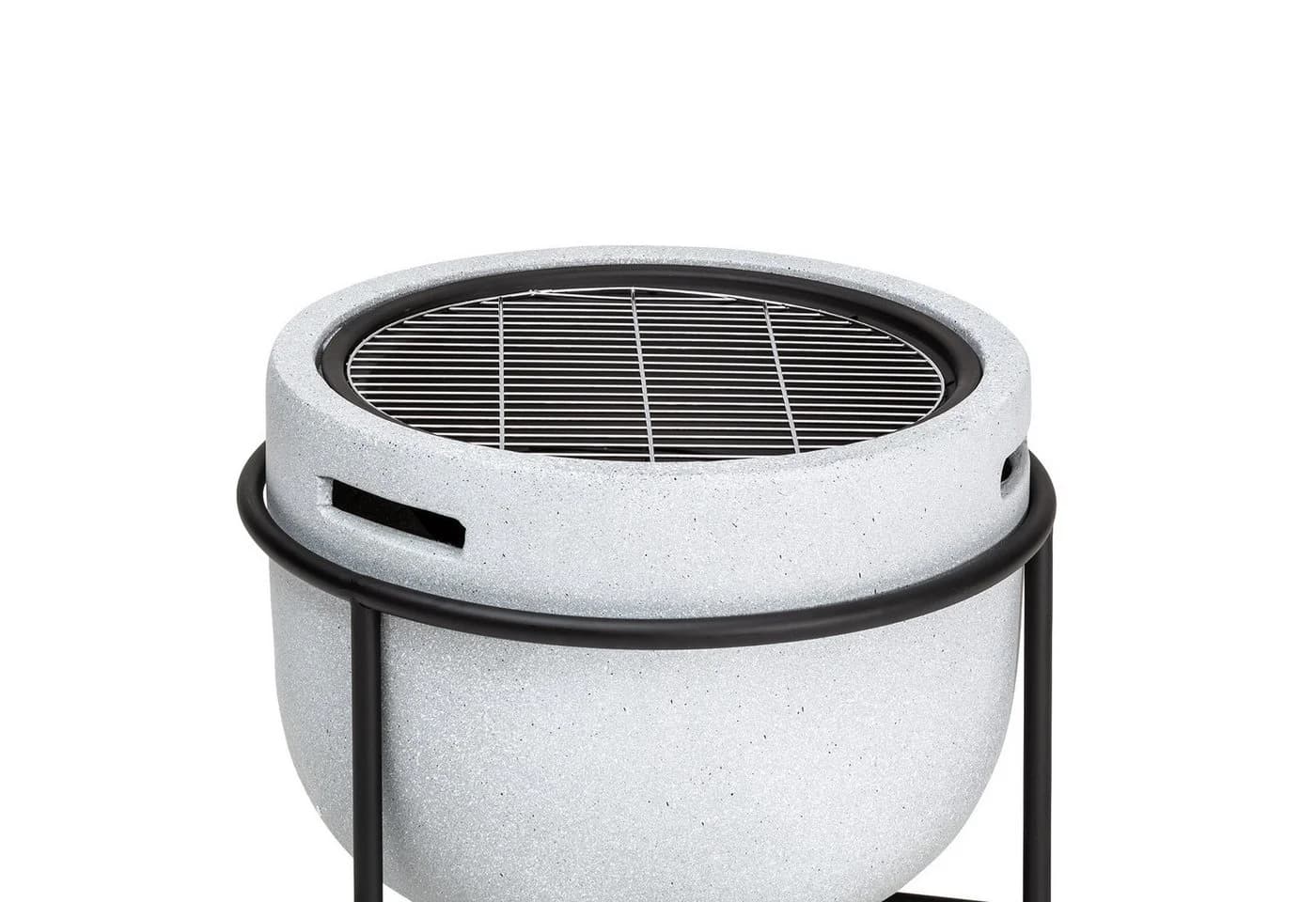 blumfeldt Feuerschale Grail Set Grau MGO Stahl mit Grillrost - Bild 5