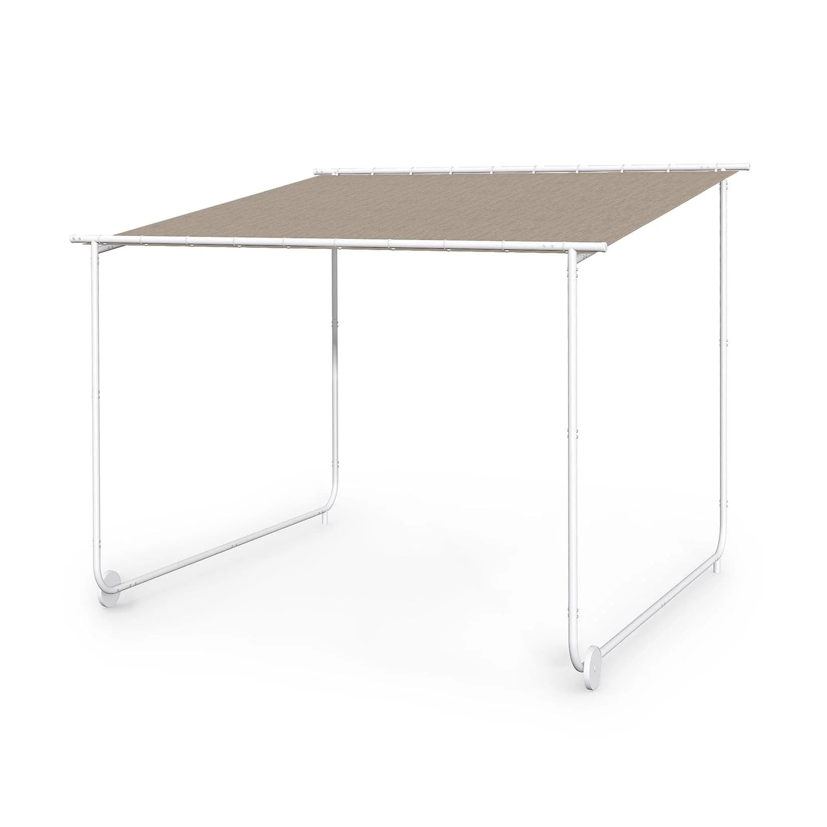 Blumfeldt Nantes Pavillon 3x3m Taupe UV50+ mit Rollen