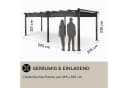 Blumfeldt Pavillon Pantheon 3x6m Grau Aluminium Bild 4