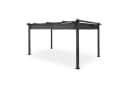 Blumfeldt Pavillon Pantheon 3x4 m Aluminium Grau Terrassenüberdachung Bild 1