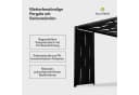 blumfeldt Pavillon Shade Cove 3x3m Pergola Set mit Seitenwänden Bild 3