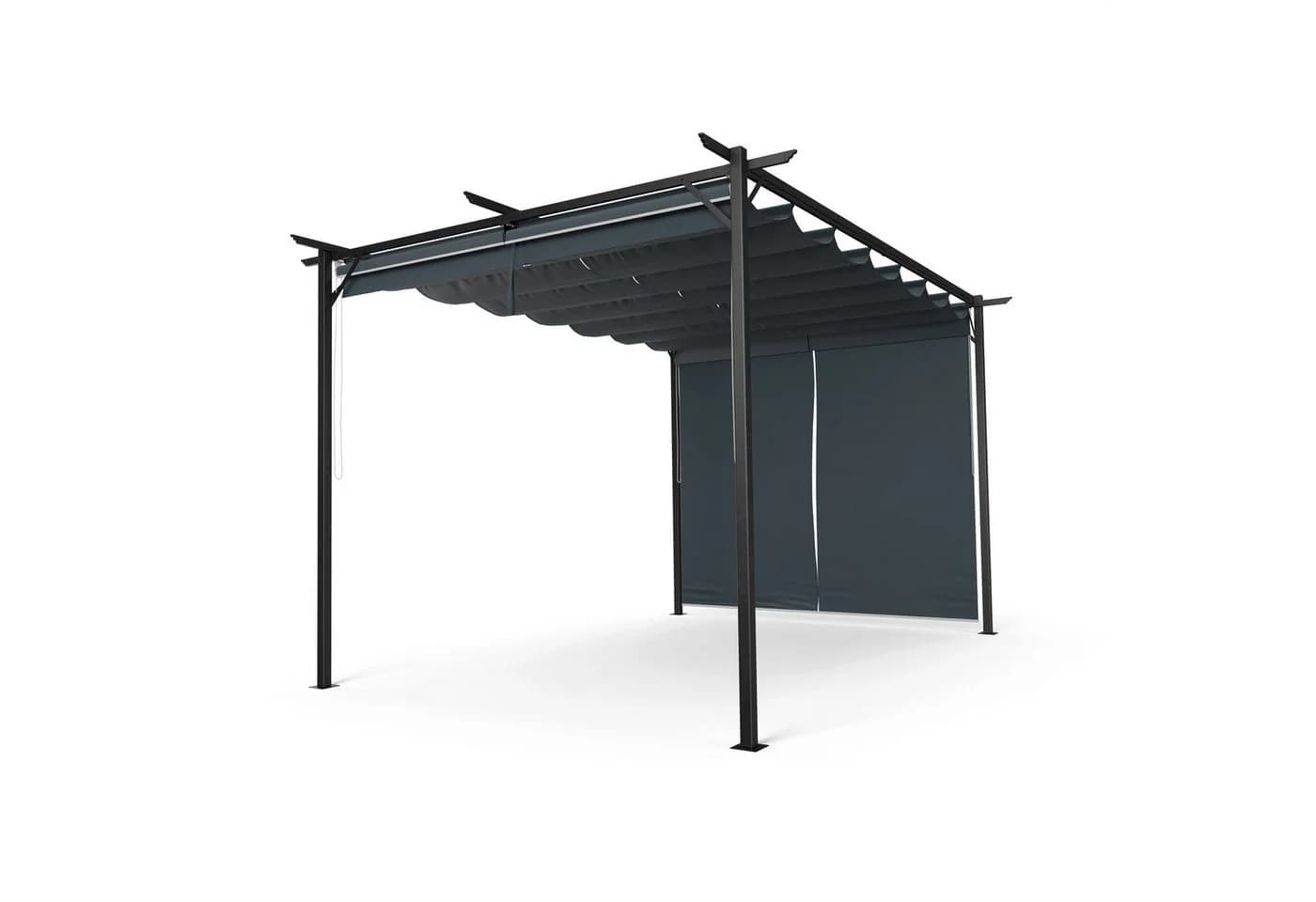 Blumfeldt Pavillon Pantheon Robust Pergola 3x4m Grau
