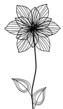 Posiwio Gartenstecker 2er Set Blume Schwarz Modern Bild 3