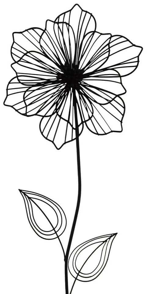 Posiwio Gartenstecker 2er Set Blume Schwarz Modern - Bild 4