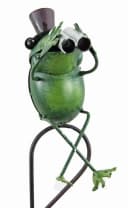 Posiwio Regenmesser Frosch Fritz mit Fernglas und Zylinderhut Bild 2