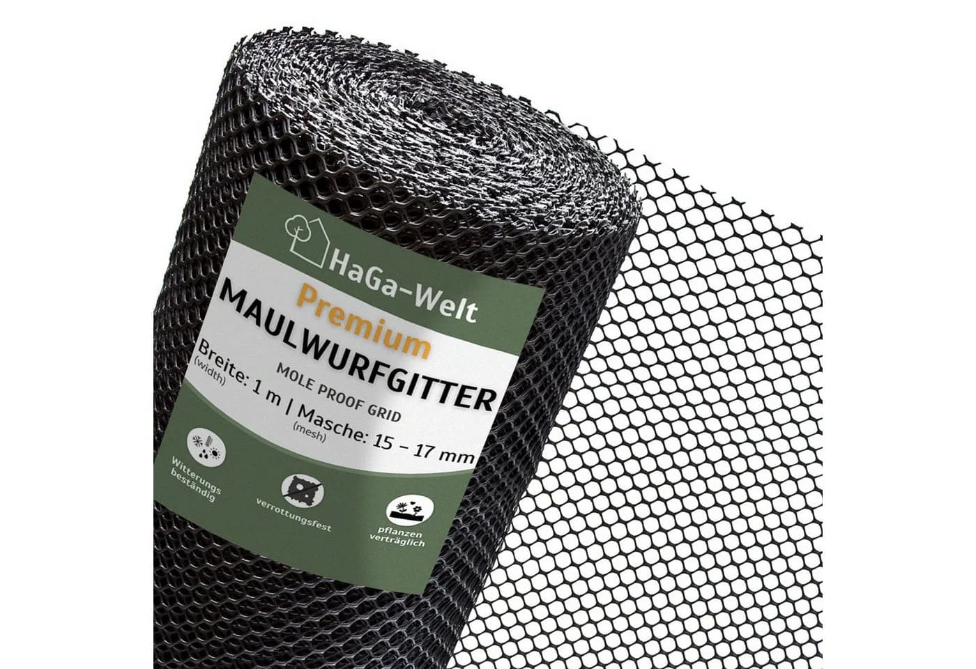 HaGa Maulwurfgitter Premium 1m UV-beständig - Bild 2