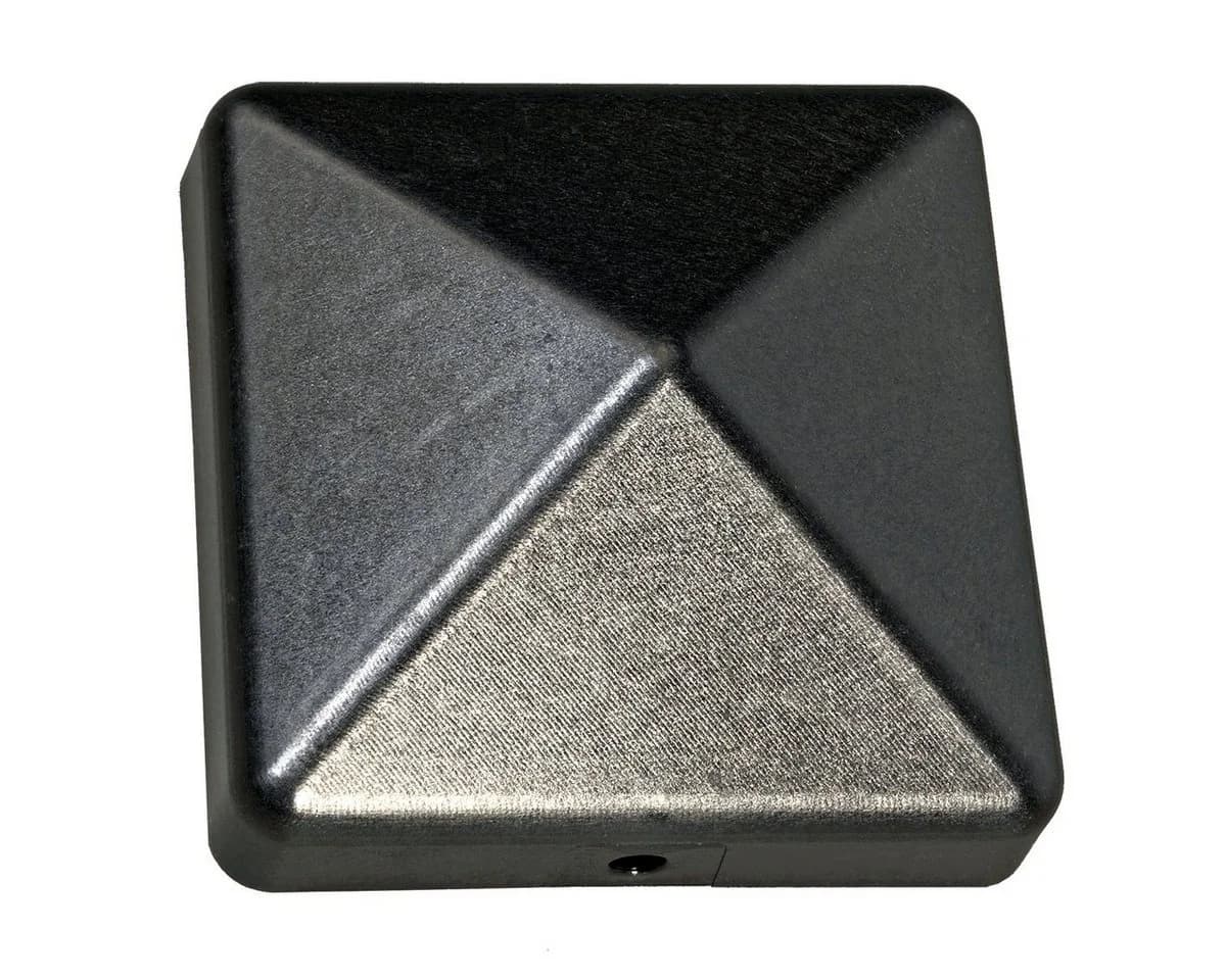 HaGa Pfostenkappe Graphit 9x9cm Pyramide Kunststoff - Bild 2