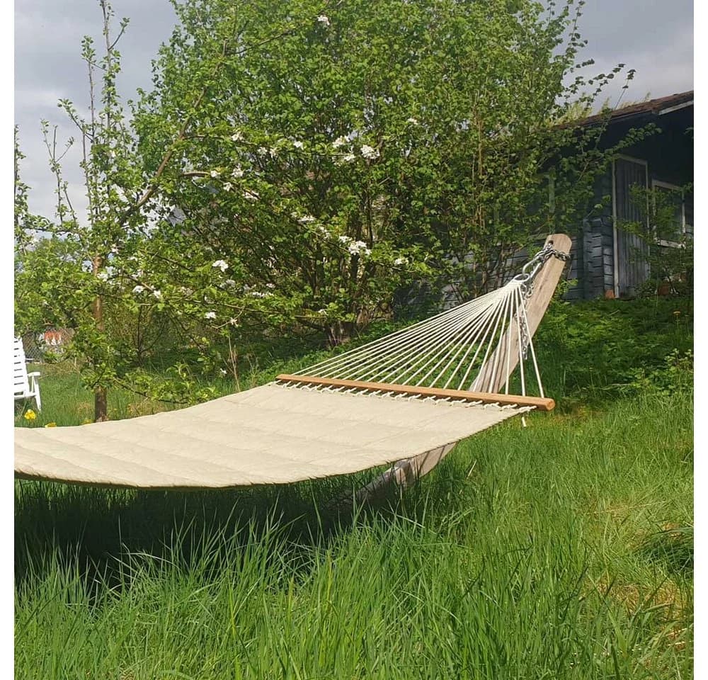 HOPLO Stabhängematte Cushion Swing gepolstert Olefin Braun - Bild 5