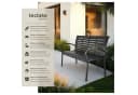 tectake Gartenbank Pino 3-Sitzer mit Stahlgestell Bild 2