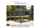tectake® Gartenpavillon 4 x 3 m Doppeldachsystem Bild 4