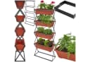 tectake Vertikalbeet mit 4 Pflanzkästen Platzsparend Bild 2