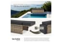 tectake Loungeset Rattan Lounge Korfu UV-beständig mit Kissen Bild 5