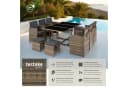 TECTAKE Rattan-Sitzgruppe Malaga 12-tlg. Beige/Braun Poly Rattan Bild 2