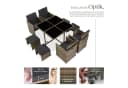 tectake Rattan-Sitzgruppe Bilbao 9-tlg. Natur Poly Rattan Bild 4
