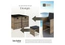 tectake Rattan-Sitzgruppe Bilbao 9-tlg. Natur Poly Rattan Bild 5