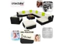 TECTAKE Loungeset Las Vegas 12-tlg. Schwarz Poly Rattan Aluminium Bild 4