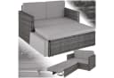 Loungeset aus Polyrattan, UV-beständig, Farbe Rattan Bild 3