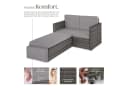 Loungeset aus Polyrattan, UV-beständig, Farbe Rattan Bild 4