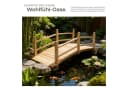 tectake Gartenbrücke aus Holz mit Geländer Bild 4
