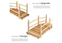 tectake Gartenbrücke aus Holz mit Geländer Bild 5
