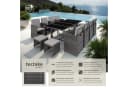 TECTAKE Sitzgruppe Rattan 12-tlg. Grau Poly Rattan Würfelsystem Bild 2