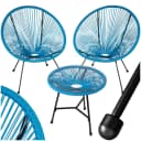 TecTake 2 Gartenstühle Santana Retro-Design UV-beständig Bild 1
