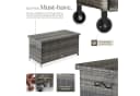tectake Gartenbox Auflagenbox 270L Grau Polyrattan mit Rollen Bild 4