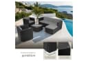 tectake Rattan Lounge für 5 bis 6 Personen UV-beständig variabel aufstellbar Bild 5