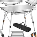 tectake Campingtisch Aluminium Klappbar Silber Bild 1