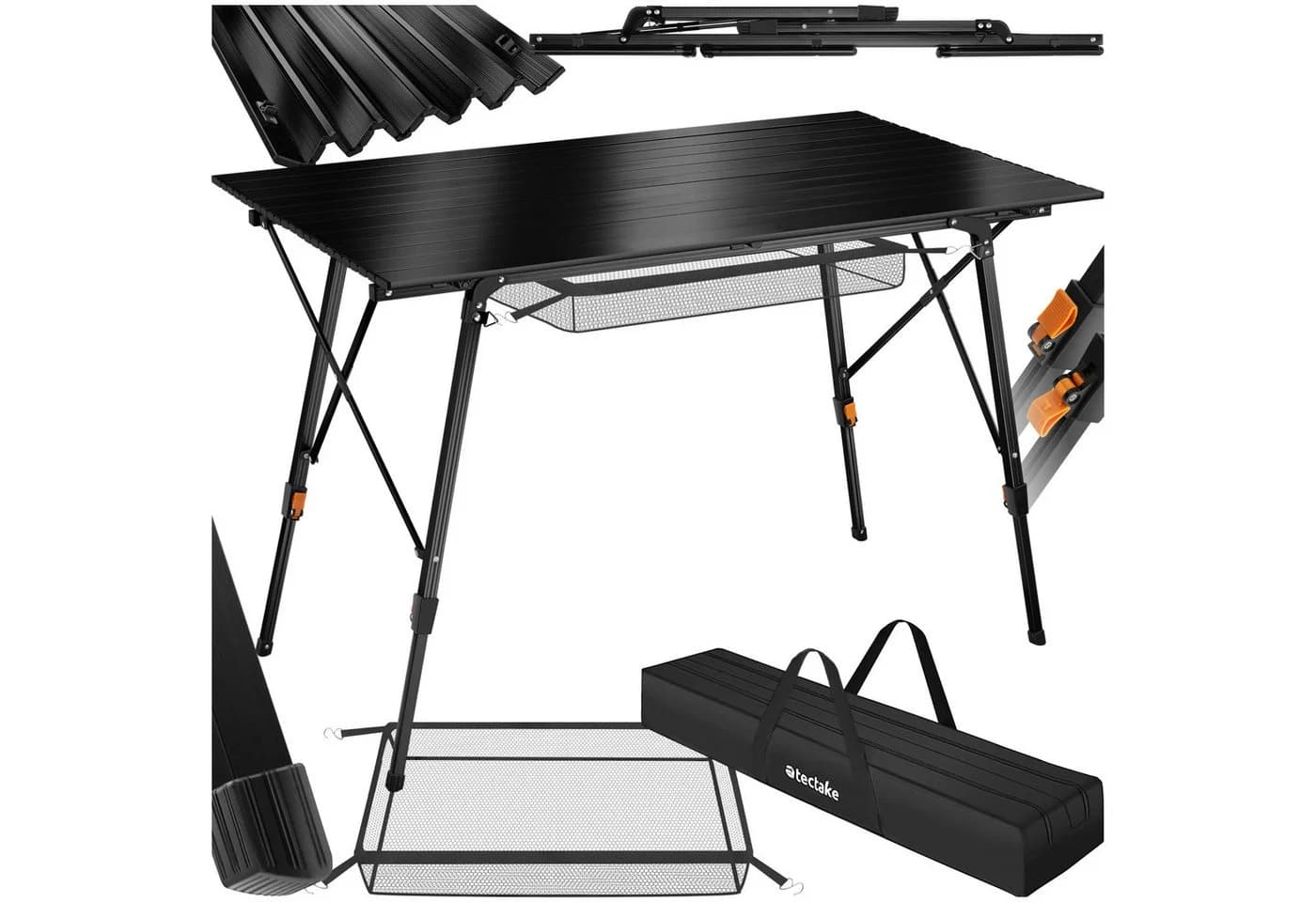 Faltbarer Campingtisch aus Aluminium, höhenverstellbar - Bild 3