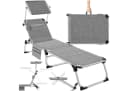 tectake Aluminium Sonnenliege Lorella mit verstellbarer Rückenlehne und Kissen Bild 3