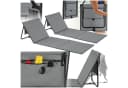 tectake Gartenliege Mina 2er Set Grau/Blau Klappbar Bild 2