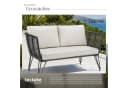 TECTAKE Garten-Loungesofa Sundo Poly Rattan Grau Modern Bild 5