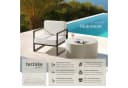 tectake Gartenstuhl Comosa Braun/Beige mit dicken Polstern Bild 2