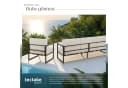 TECTAKE Garten-Loungeset 3-tlg. Beige/Braun Polyester Stahl Bild 5