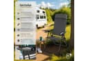 TECTAKE Campingstuhl Müritz Anthrazit 4er Set Faltbar mit Kopfpolster Bild 2