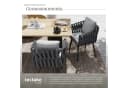 TECTAKE Gartenstuhl Balkonstuhl Rope-Design Grau 2er Set Bild 5