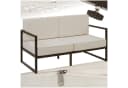 tectake Garten-Loungesofa 2-Sitzer Pulverbeschichtetes Stahlgestell Bild 3