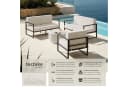 tectake® Garten-Loungeset 5-tlg. mit 14 cm Polstern Bild 2