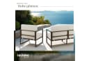 tectake Garten-Loungeset 3-tlg. Pulverbeschichteter Stahl 14 cm Polster Bild 5