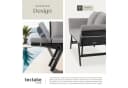 tectake Loungeset Sintra Rattan Gartenlounge Hellgrau/Schwarz Bild 5