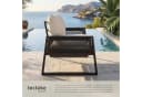 tectake Gartenlounge-Set 4-tlg. Grau Rope-Design Aluminium Bild 4