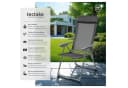tectake 4er Set Gartenstuhl Klappbar Aluminium Textilene Anthrazit Bild 2