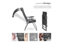 tectake 4er Set Gartenstuhl Klappbar Aluminium Textilene Anthrazit Bild 4