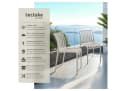 TECTAKE Gartenstuhl Alcudia Taupe Stapelbar Wetterfest Bild 2