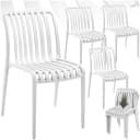 TECTAKE Gartenstuhl-Set 4-tlg. Beige Polypropylen stapelbar Bild 1