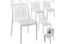 TECTAKE Gartenstuhl-Set 4-tlg. Beige Polypropylen stapelbar Bild 3