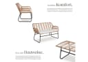 TECTAKE Rattanlounge Molfetta XL 4-tlg. Sitzgruppe Beige mit Glasplatte Bild 4