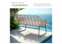 TECTAKE Rattanlounge Molfetta XL 4-tlg. Sitzgruppe Beige mit Glasplatte Bild 5