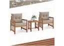 tectake Lounge-Set Eivissa 3-tlg. Polyrattan Akazienholz Bild 2